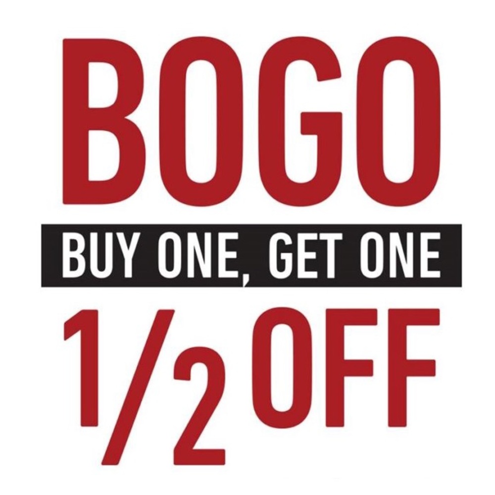 BOGO 50% off sale!